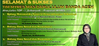Tiga Tim Siswa MA Darul Ulum Banda Aceh lulus Semi Finalis 120 Besar di Ajang Myres Super camp 2023  Tingkat Nasional