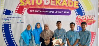 Lima Pengurus OSIM MA Darul Ulum Banda Aceh Mengikuti Nonton Bareng Movie Day ACFFest Bertajuk Berantas Korupsi Lewat Seni