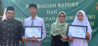 Muhammad Uwais Al-Qarny dan Rizqa Maulidia Terpilih Menjadi Duta Anti Bully pada Momentum Pembagian Rapor dan Apresiasi Siswa MA Darul Ulum Banda Aceh